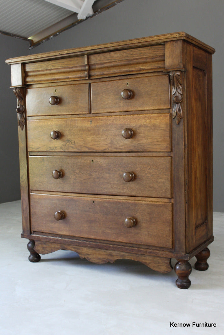 Victorian Oak Scotch Chest - Kernow Furniture