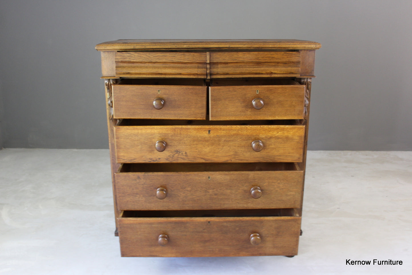 Victorian Oak Scotch Chest - Kernow Furniture