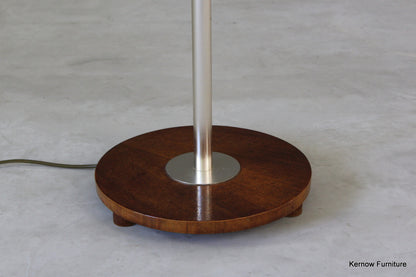 Brushed Steel Standard Lamp - Kernow Furniture