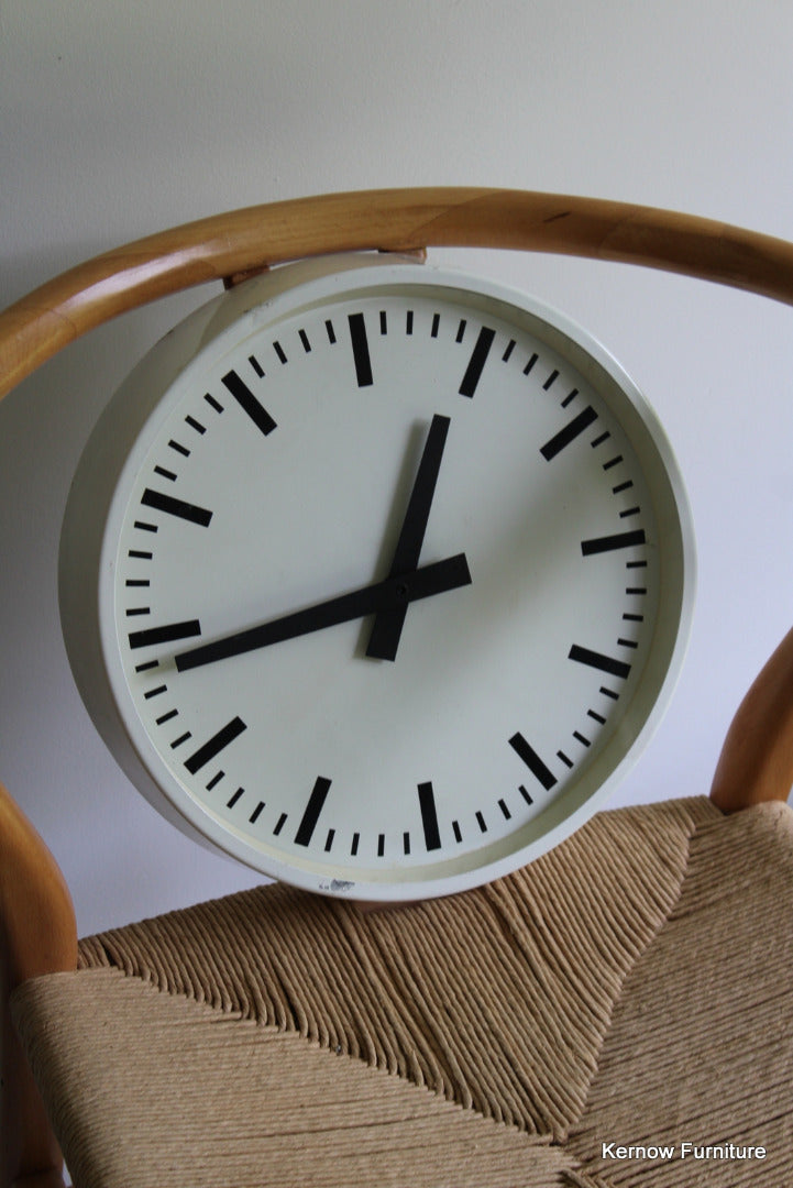 Vintage Industrial Wall Clock - Kernow Furniture