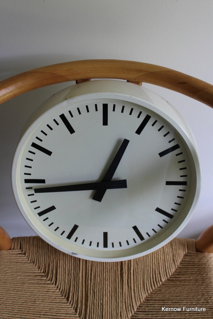 Vintage Industrial Wall Clock - Kernow Furniture