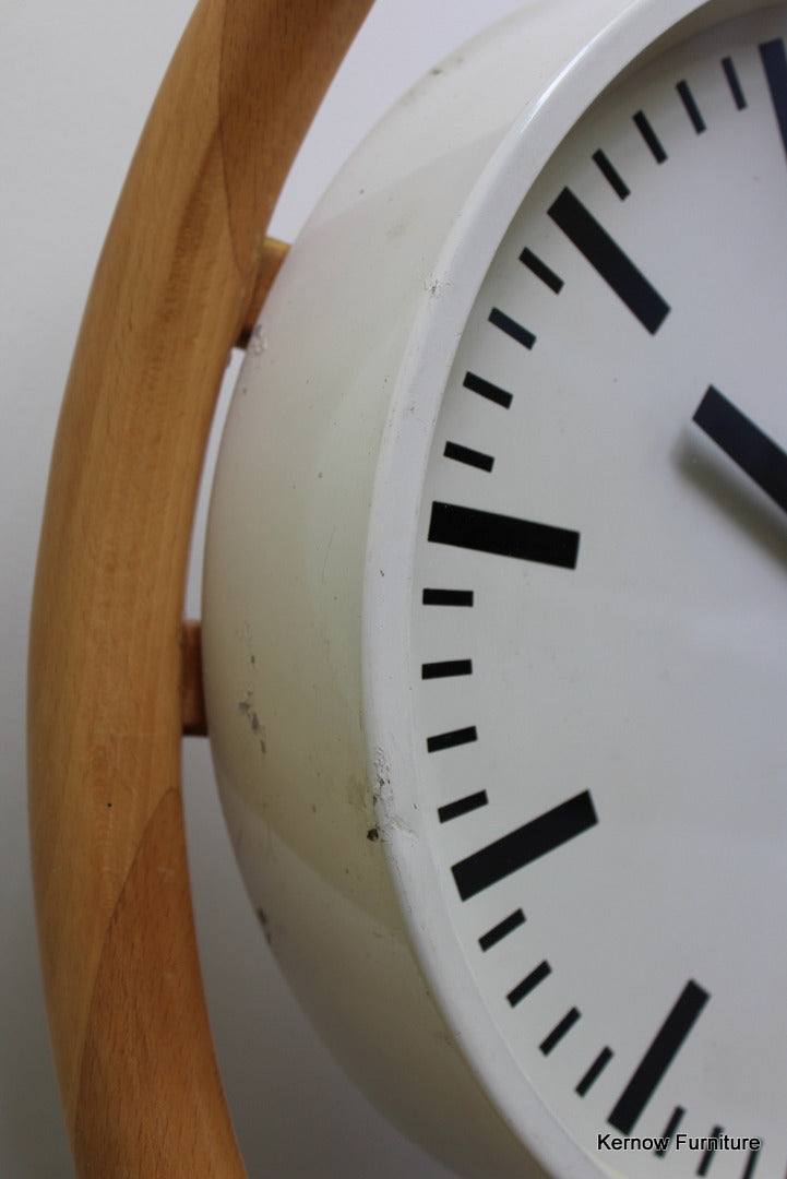 Vintage Industrial Wall Clock - Kernow Furniture