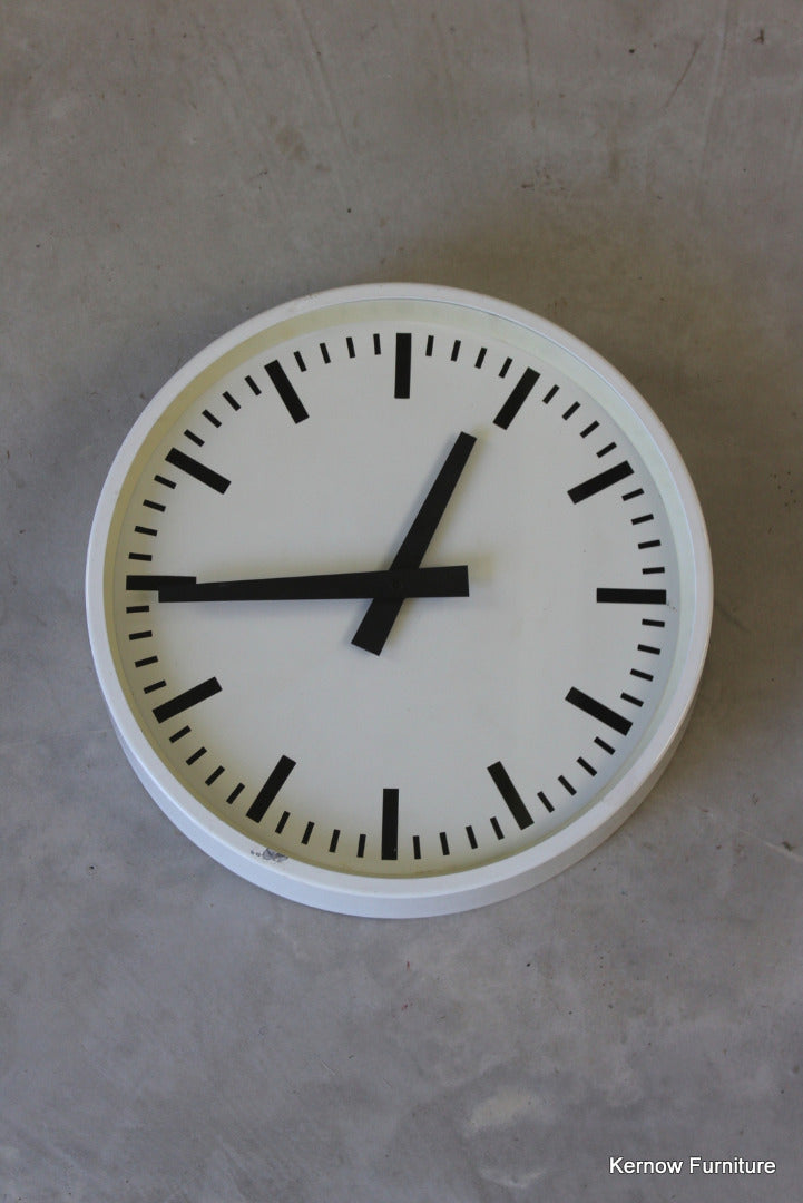 Vintage Industrial Wall Clock - Kernow Furniture