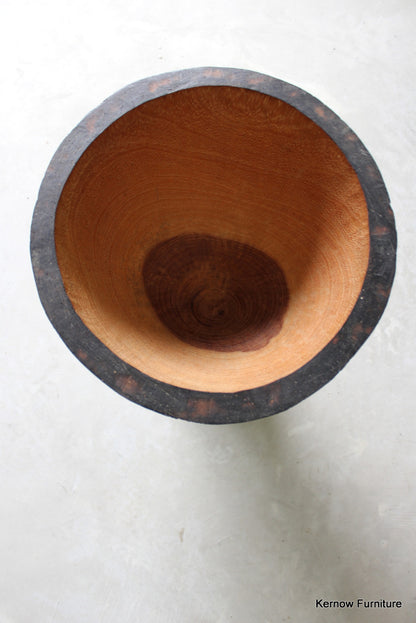 Large African Wooden Mortar - Kernow Furniture