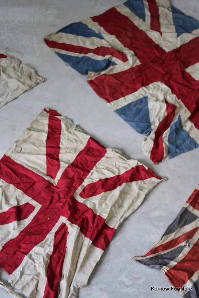 Collection Vintage Union Jack Flags - Kernow Furniture