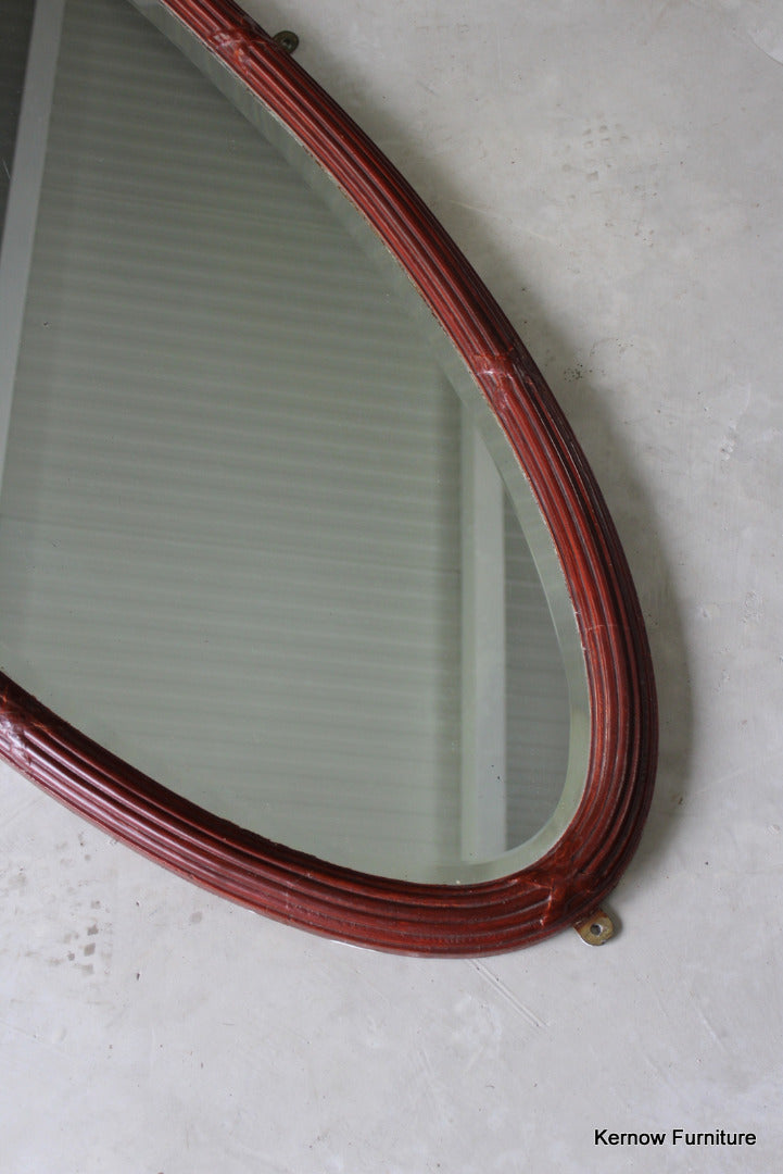 Large Oval Edwardian Mirror - Kernow Furniture