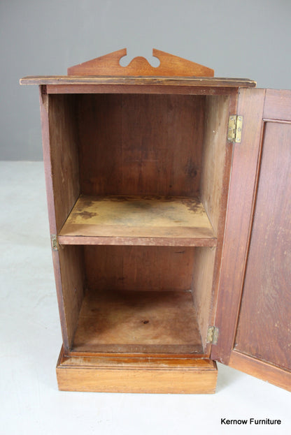 Edwardian Walnut Bedside Cabinet - Kernow Furniture