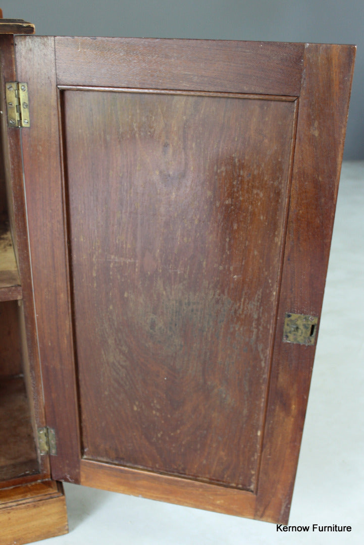 Edwardian Walnut Bedside Cabinet - Kernow Furniture