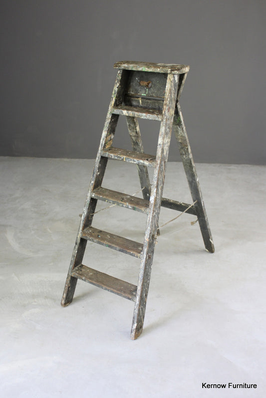 Rustic Pine Step Ladders - Kernow Furniture