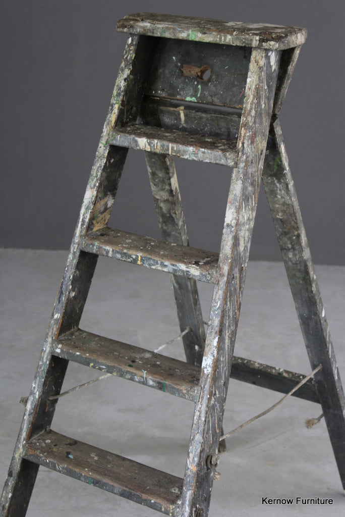 Rustic Pine Step Ladders - Kernow Furniture