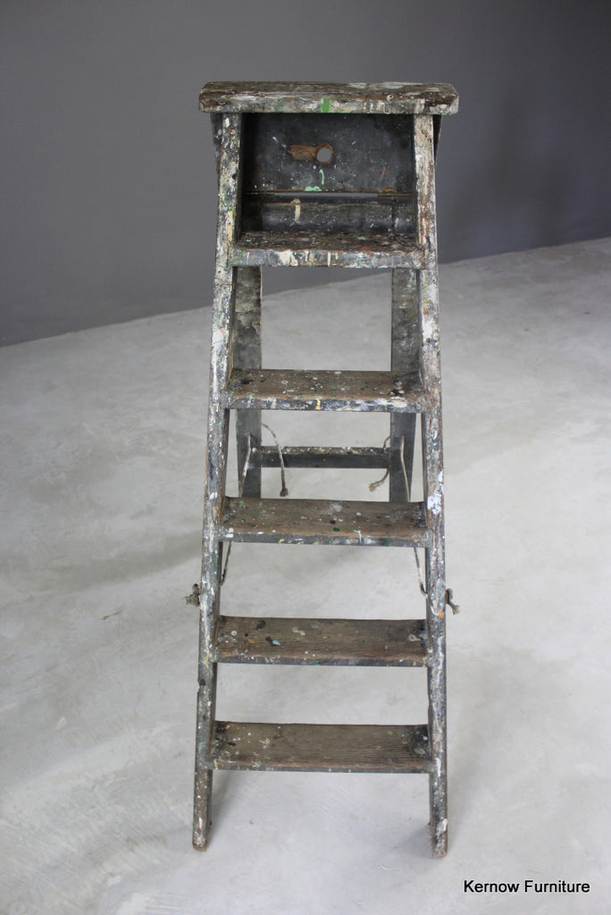 Rustic Pine Step Ladders - Kernow Furniture