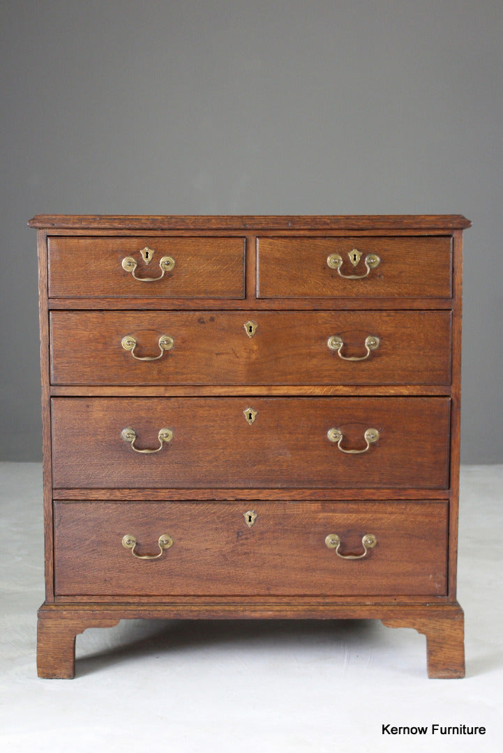 Georgian Oak Chest of Drawers - Kernow Furniture