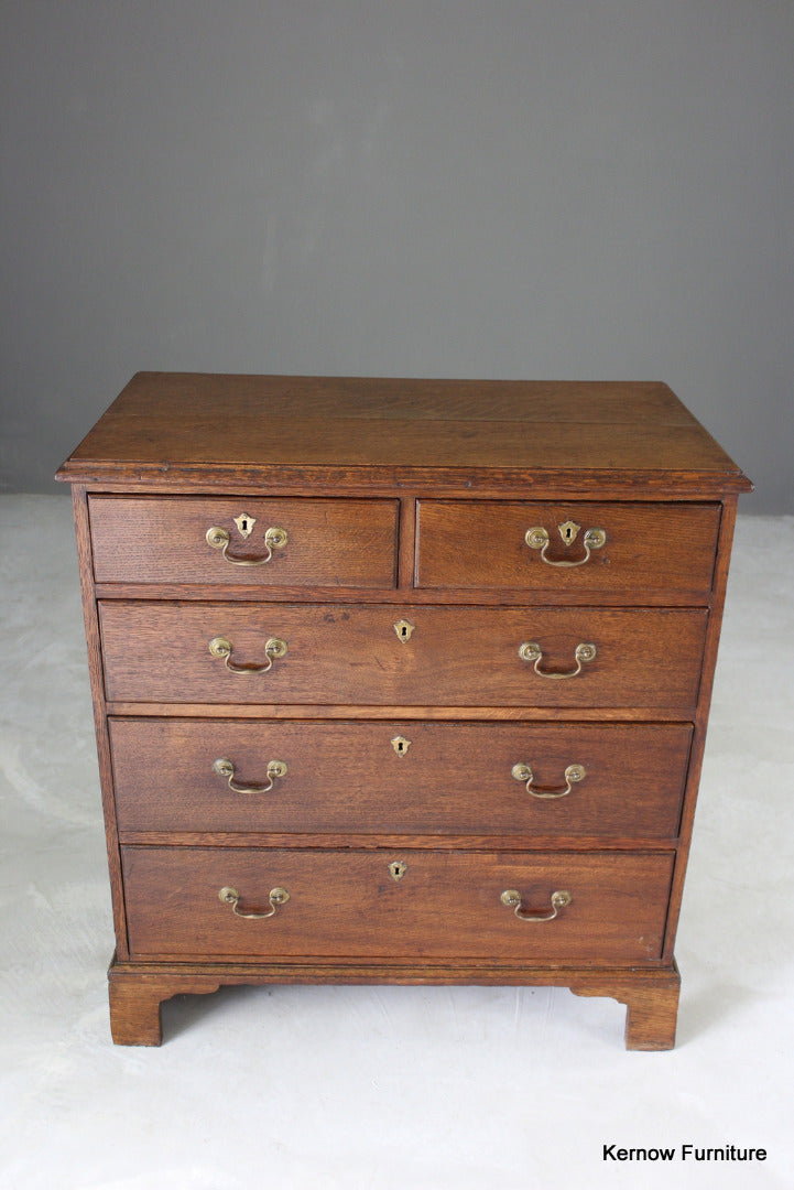 Georgian Oak Chest of Drawers - Kernow Furniture