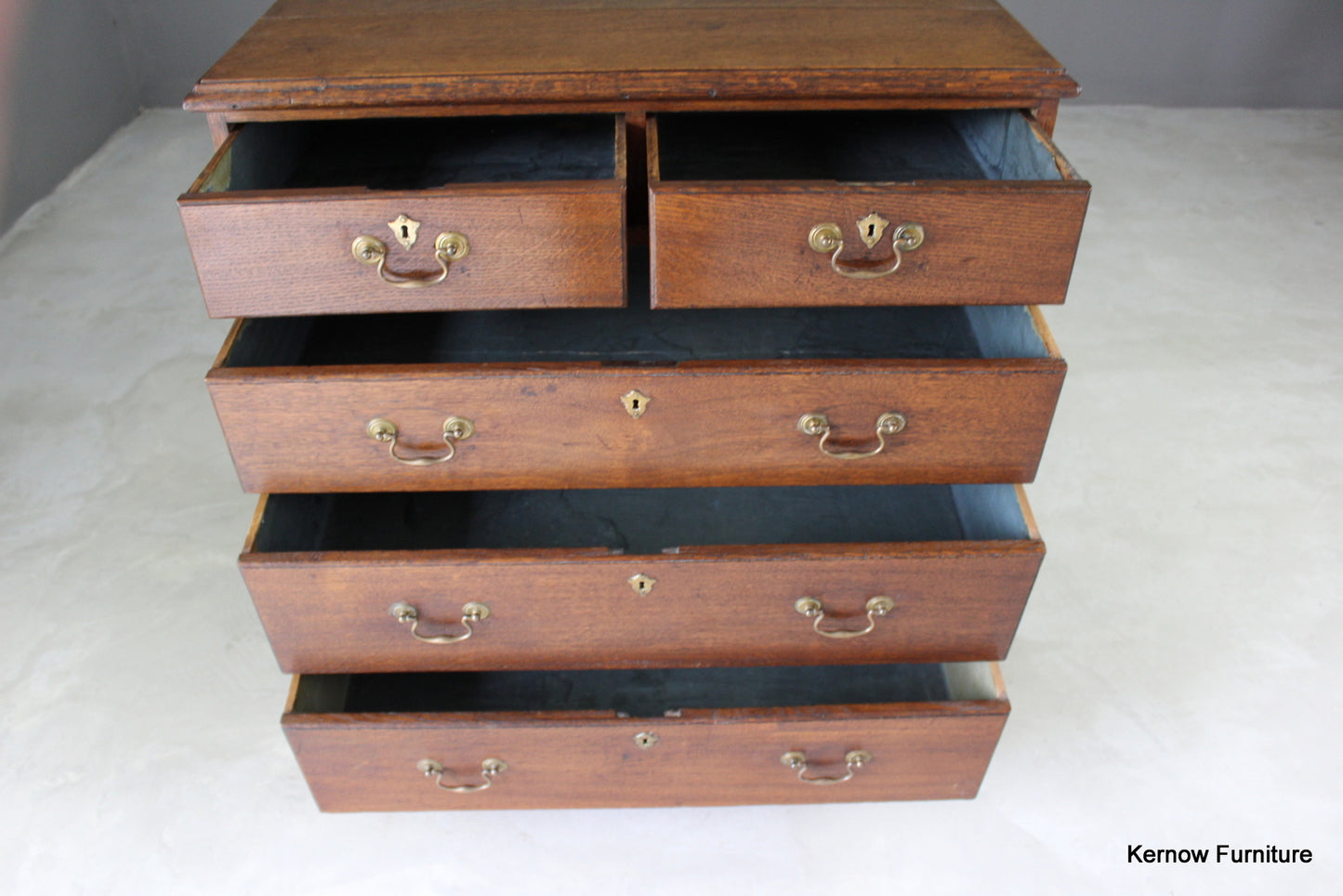 Georgian Oak Chest of Drawers - Kernow Furniture