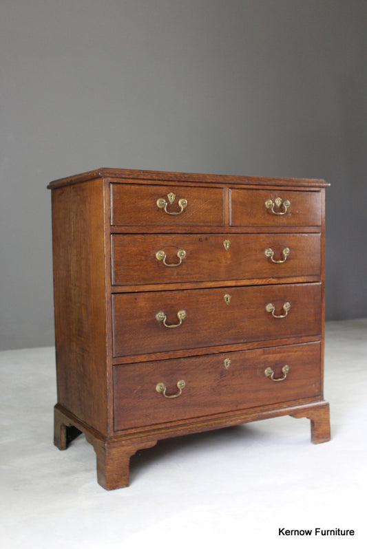 Georgian Oak Chest of Drawers - Kernow Furniture