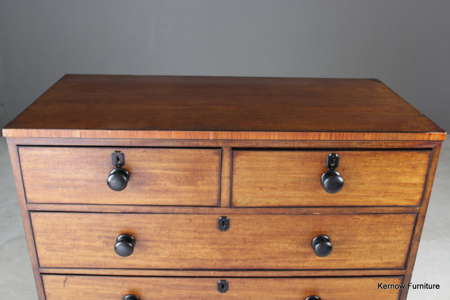 Antique Mahogany Chest of Drawers - Kernow Furniture