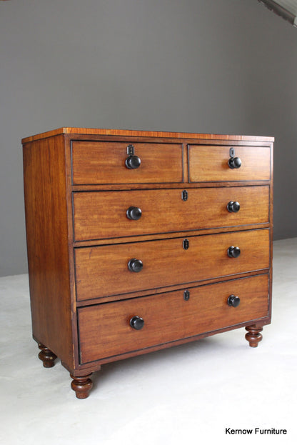 Antique Mahogany Chest of Drawers - Kernow Furniture