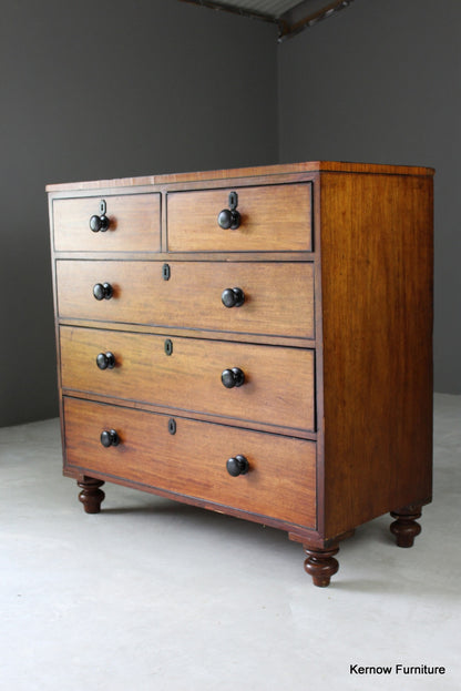 Antique Mahogany Chest of Drawers - Kernow Furniture