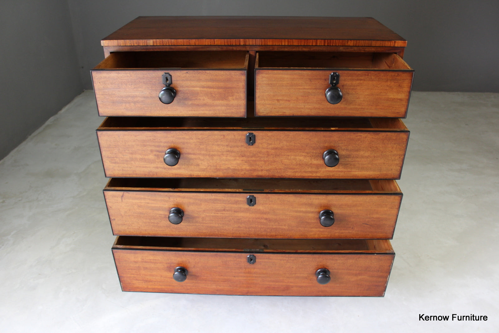 Antique Mahogany Chest of Drawers - Kernow Furniture