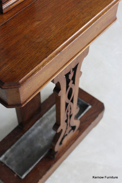 Antique Mahogany Hall Stand - Kernow Furniture