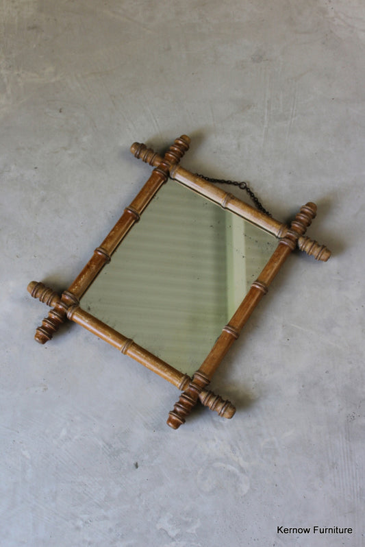 French Simulated Bamboo Mirror - Kernow Furniture