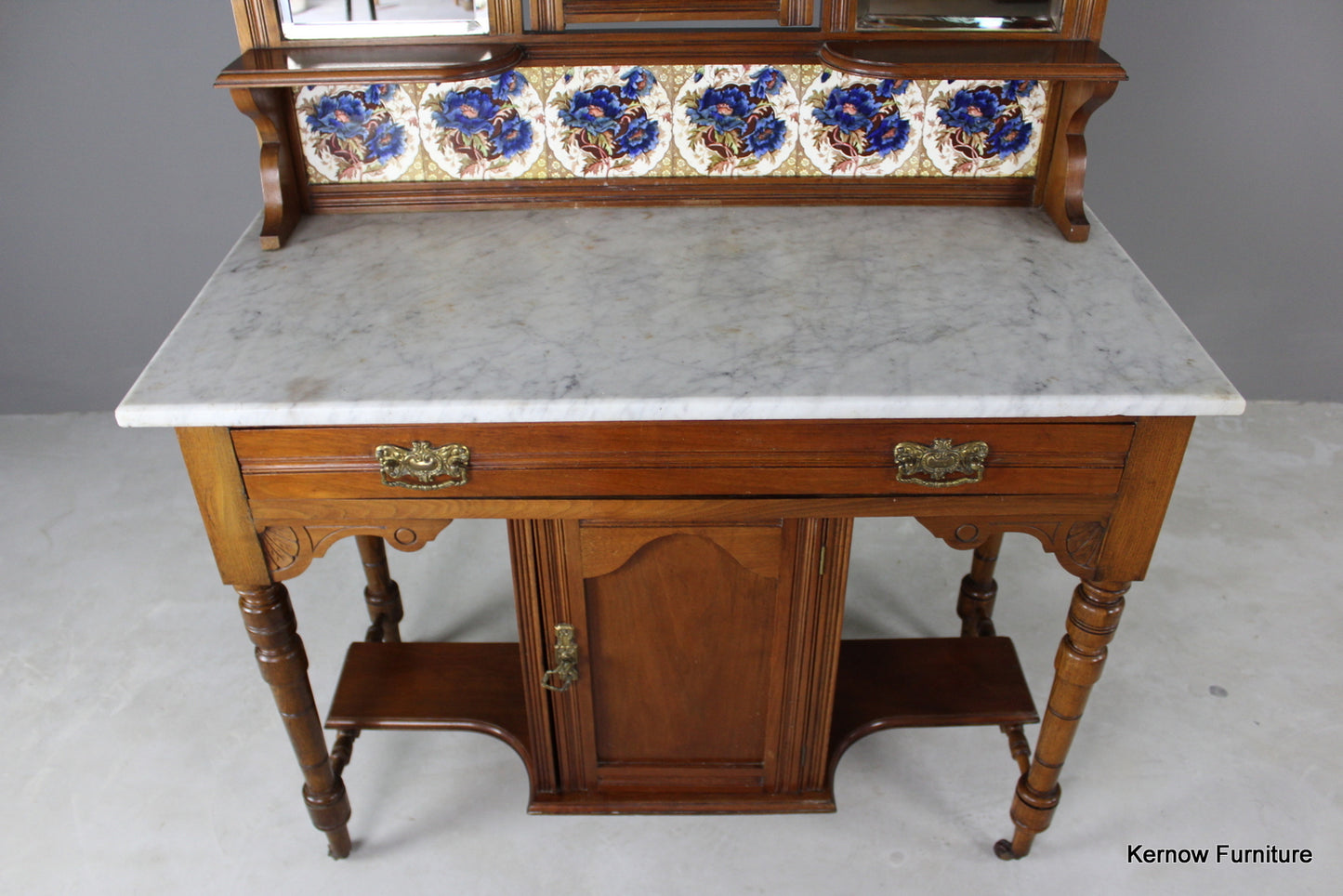 Antique Marble Top Washstand - Kernow Furniture