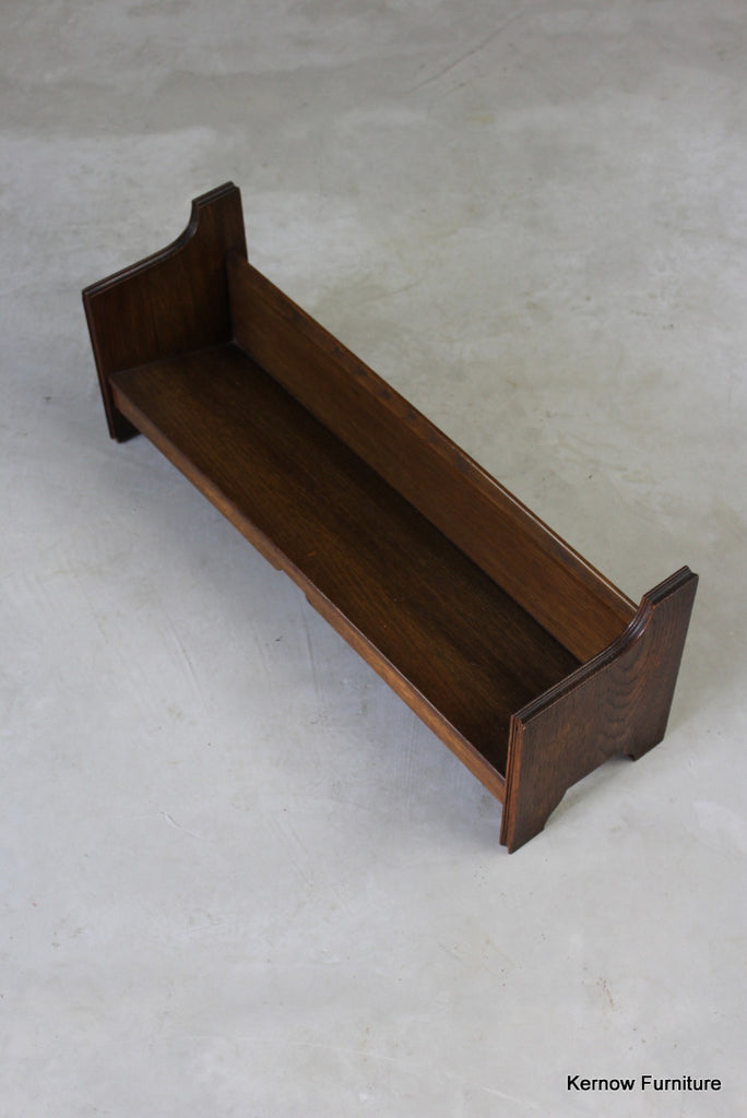 Early 20th Century Oak Book Trough - Kernow Furniture