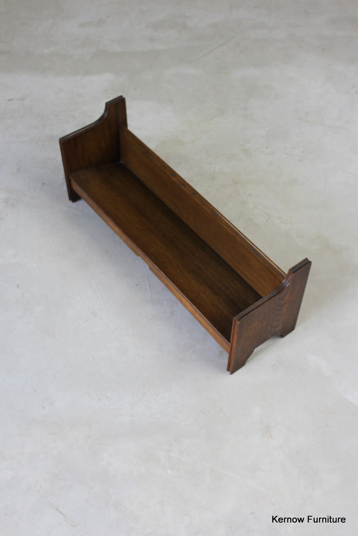 Early 20th Century Oak Book Trough - Kernow Furniture