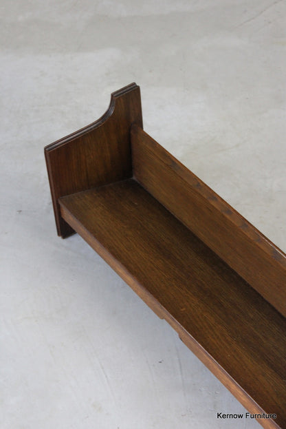 Early 20th Century Oak Book Trough - Kernow Furniture