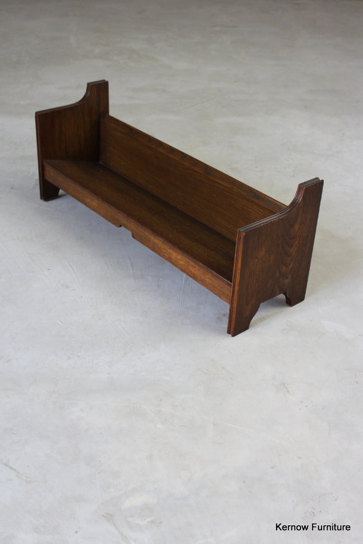 Early 20th Century Oak Book Trough - Kernow Furniture