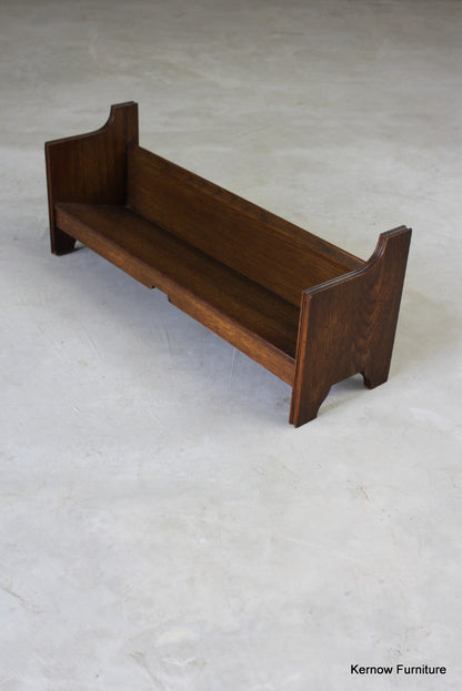 Early 20th Century Oak Book Trough - Kernow Furniture