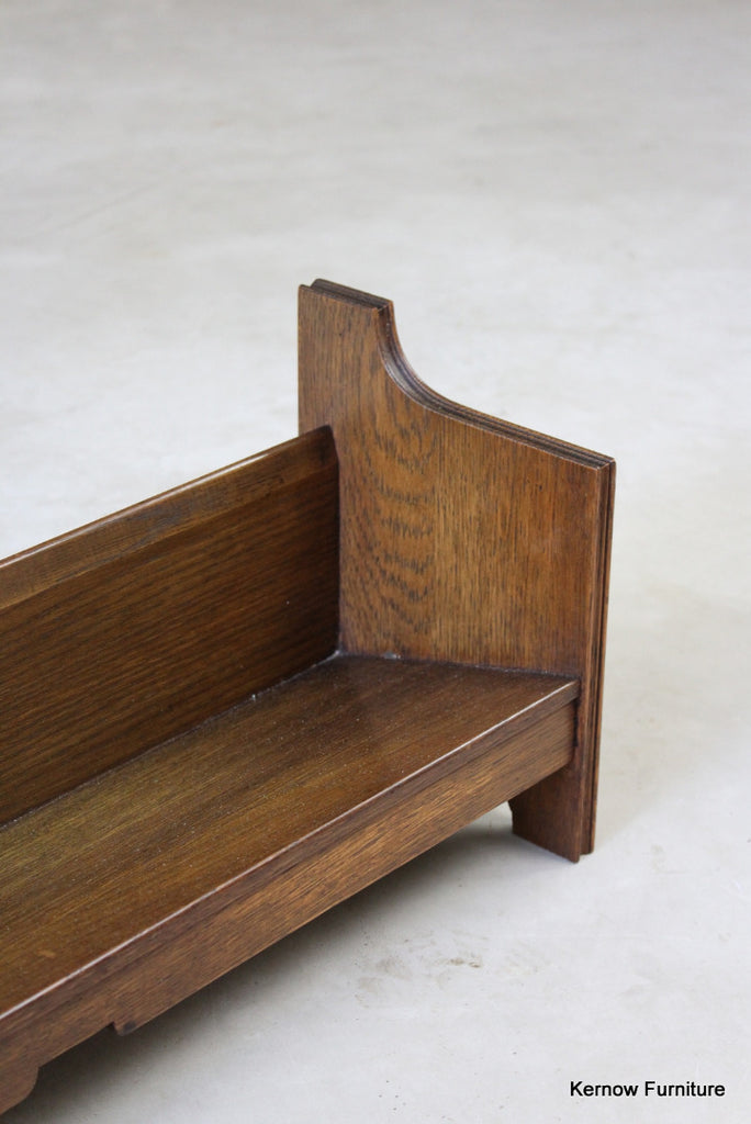 Early 20th Century Oak Book Trough - Kernow Furniture