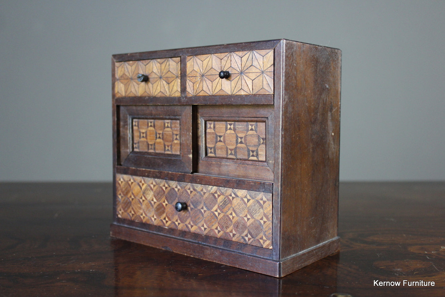 Japanese Marquetry Jewellery Box - Kernow Furniture