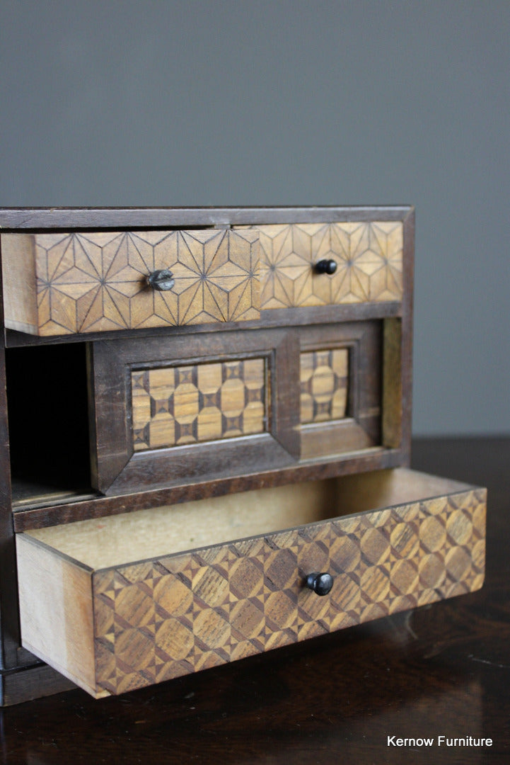 Japanese Marquetry Jewellery Box - Kernow Furniture