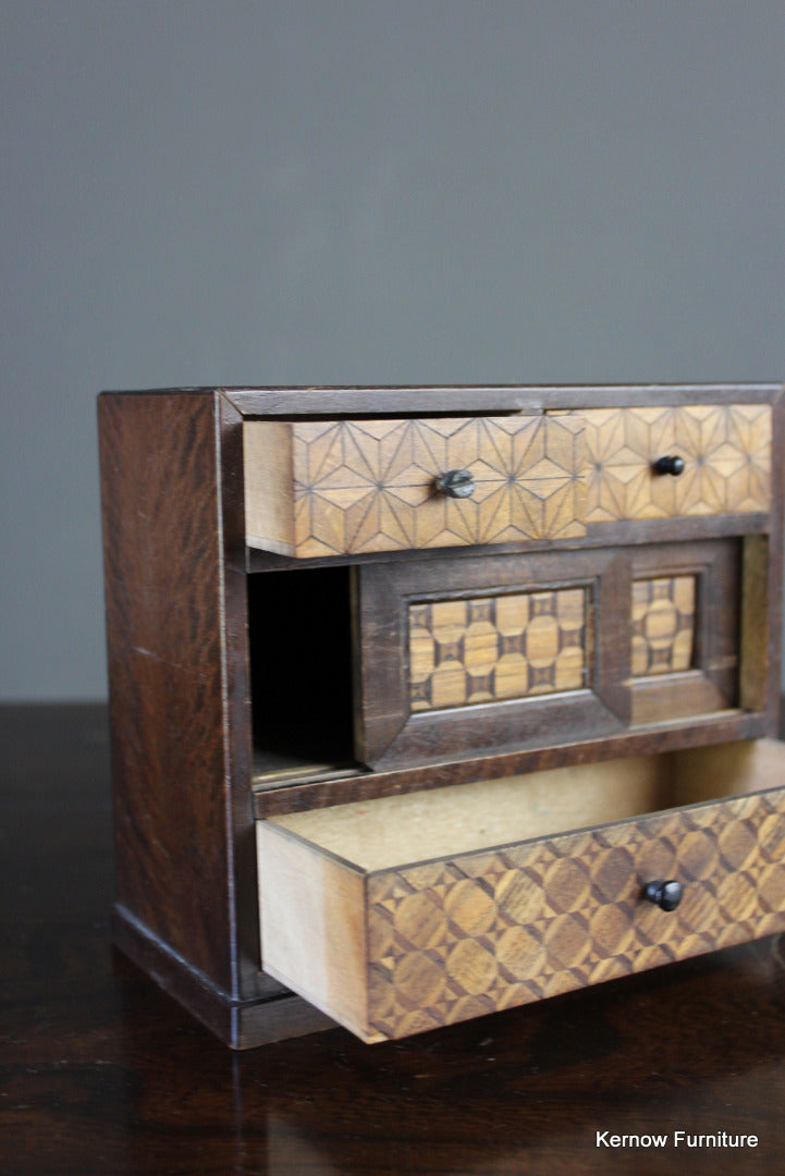 Japanese Marquetry Jewellery Box - Kernow Furniture