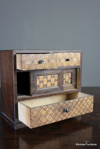 Japanese Marquetry Jewellery Box - Kernow Furniture