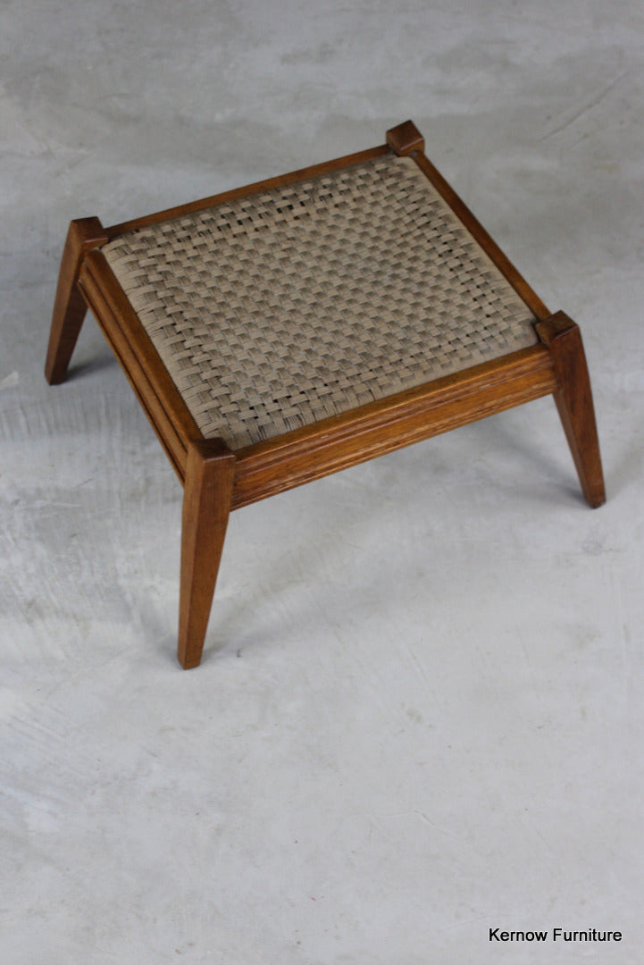 1950s Oak Footstool - Kernow Furniture