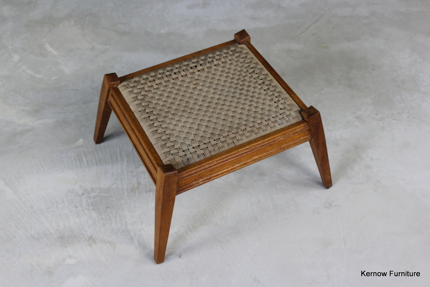 1950s Oak Footstool - Kernow Furniture