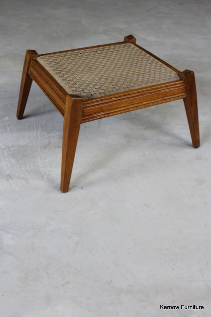 1950s Oak Footstool - Kernow Furniture
