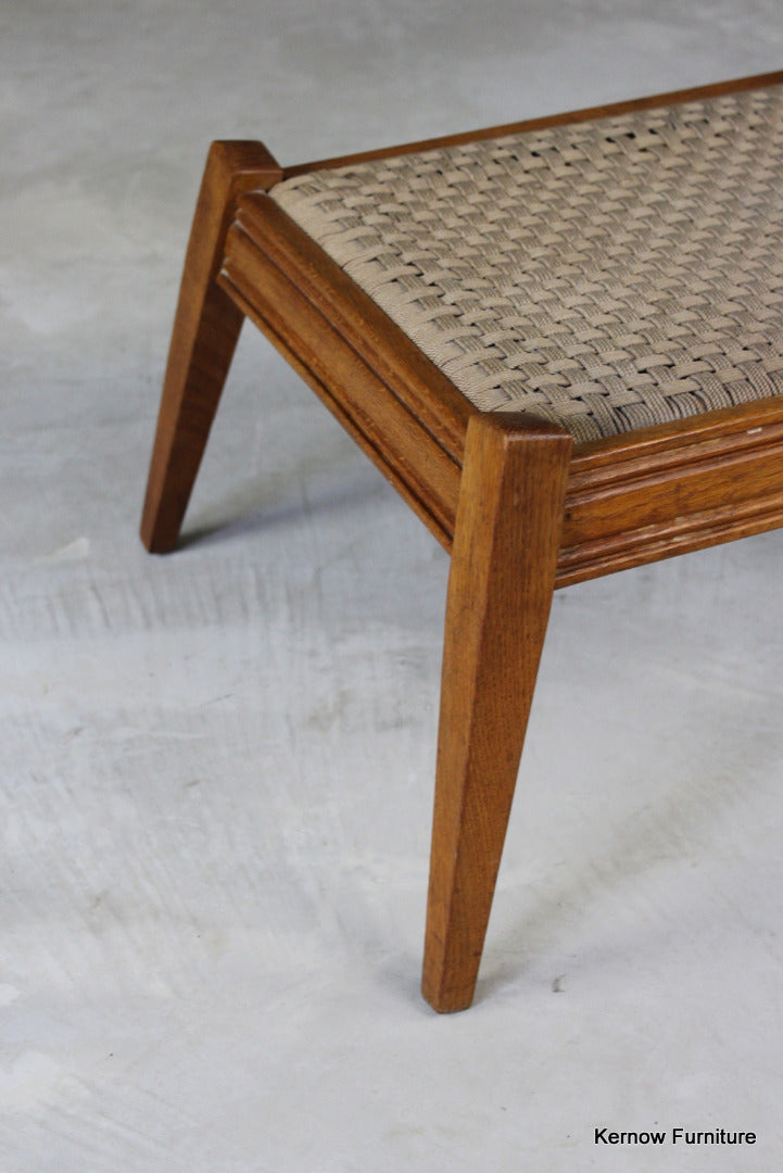 1950s Oak Footstool - Kernow Furniture