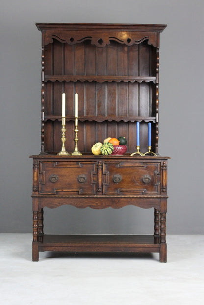 Early 20th Century Dark Oak Dresser - Kernow Furniture