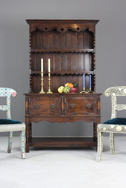 Early 20th Century Dark Oak Dresser - Kernow Furniture