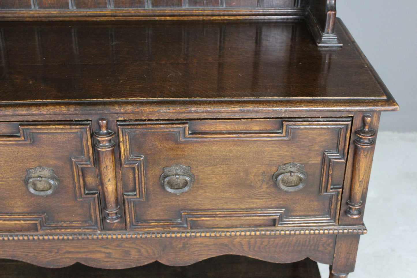 Early 20th Century Dark Oak Dresser - Kernow Furniture