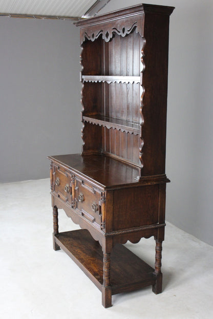 Early 20th Century Dark Oak Dresser - Kernow Furniture