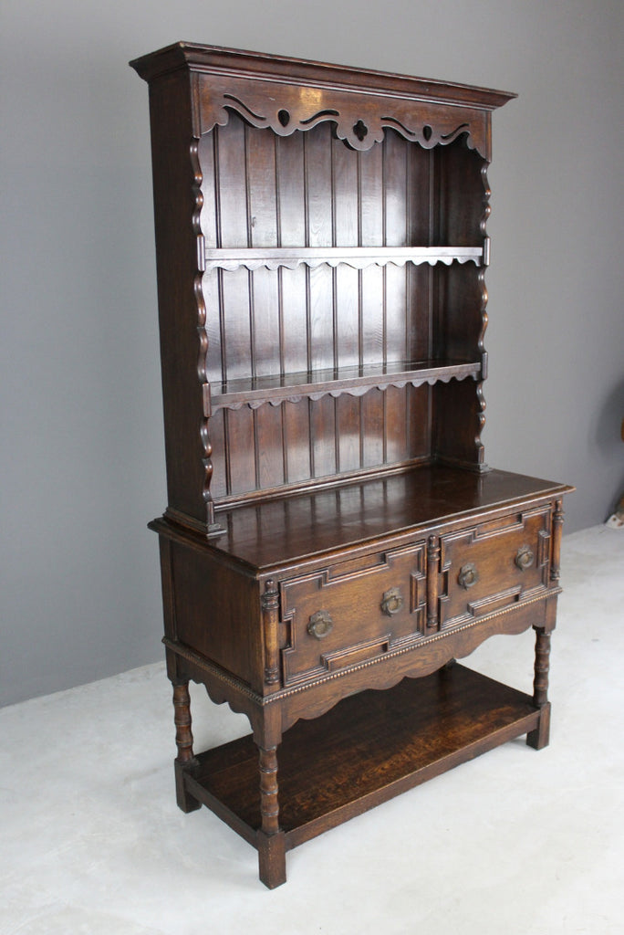 Early 20th Century Dark Oak Dresser - Kernow Furniture