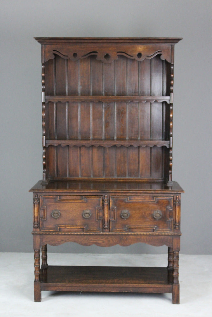 Early 20th Century Dark Oak Dresser - Kernow Furniture