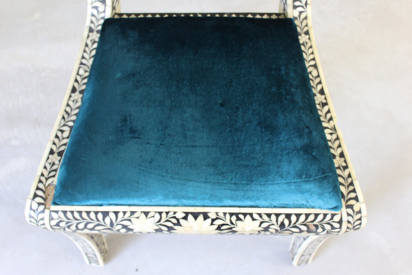 Single Anglo Indian Bone Inlay Chair - Kernow Furniture