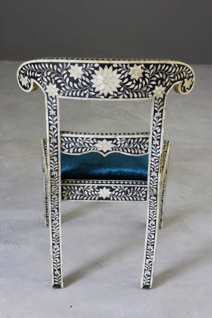 Single Anglo Indian Bone Inlay Chair - Kernow Furniture