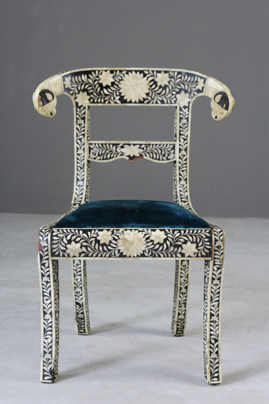 Anglo Indian Inlaid Bone Chair - Kernow Furniture