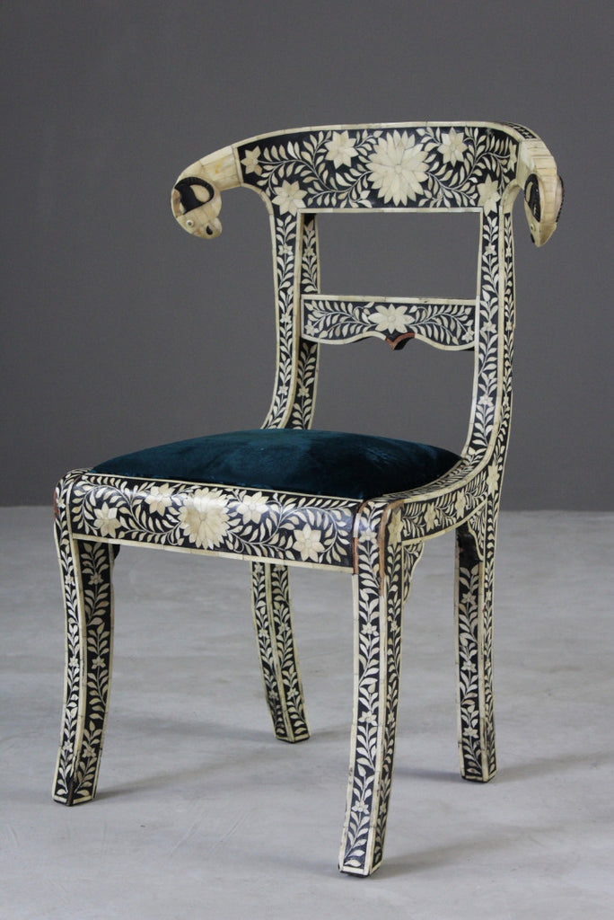 Anglo Indian Inlaid Bone Chair - Kernow Furniture